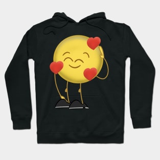 emoji in love Hoodie